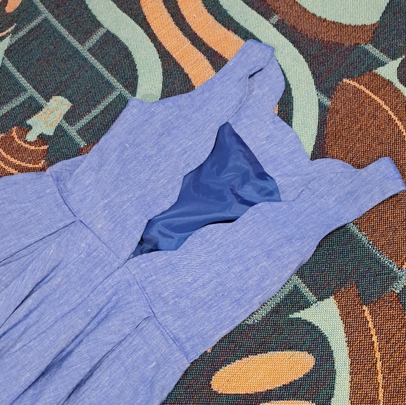 🌈 LINEN BLEND A-LINE DRESS - Picture 3 of 8